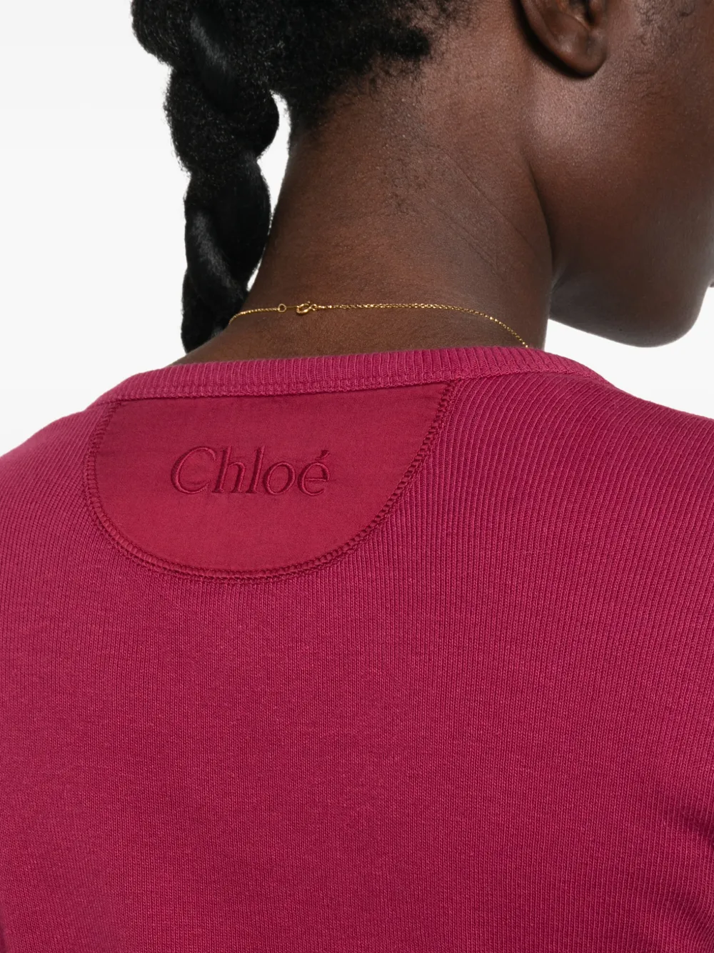 Chloé Blouse met knopen Roze