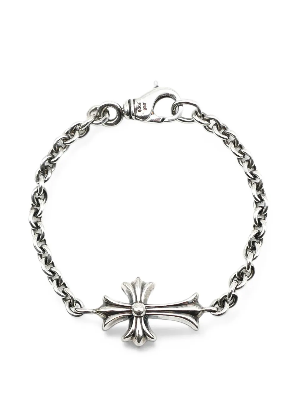 Chrome Hearts CH cross chain bracelet - Argento