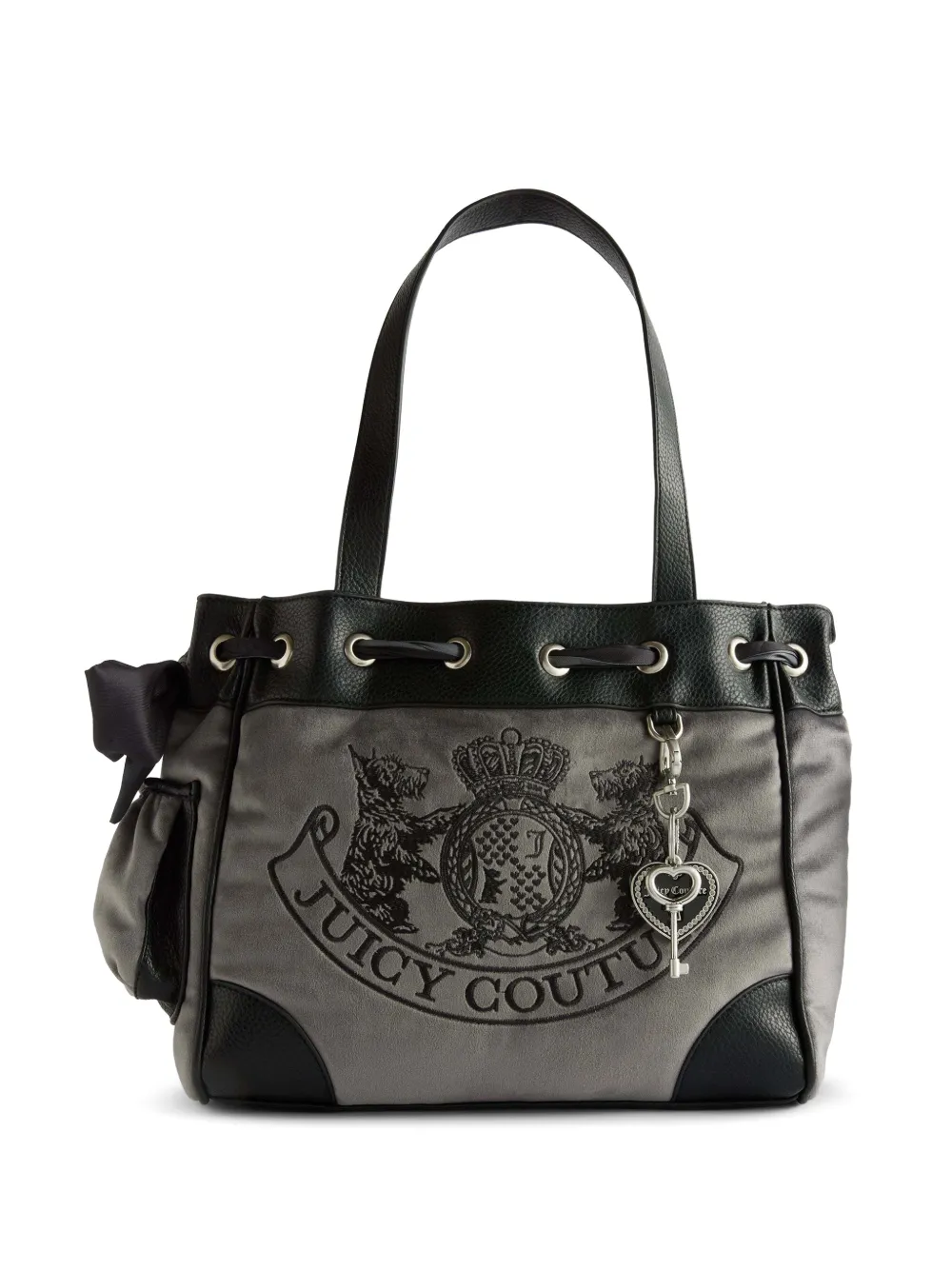 Juicy Couture Daydreamer logo-embroidered shoulder bag - Grigio
