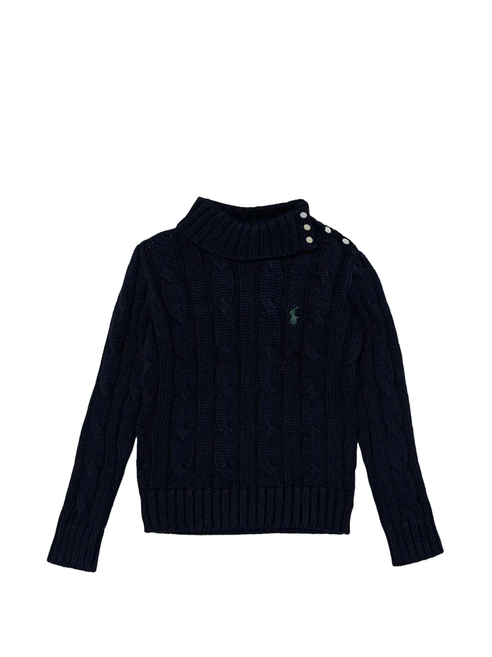 POLO RALPH LAUREN KIDS Strickpullover mit Knopfdetail - Blau