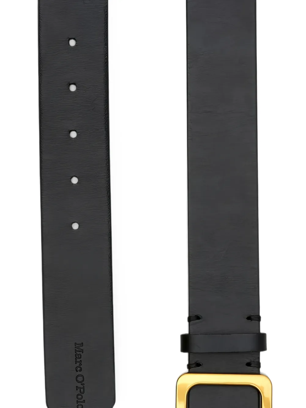 Marc O'Polo buckle-fastening leather belt Zwart