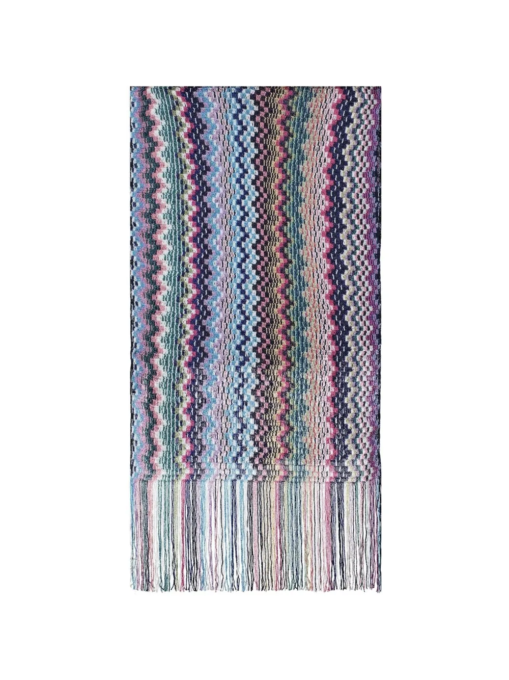 Missoni fringed scarf - Blu