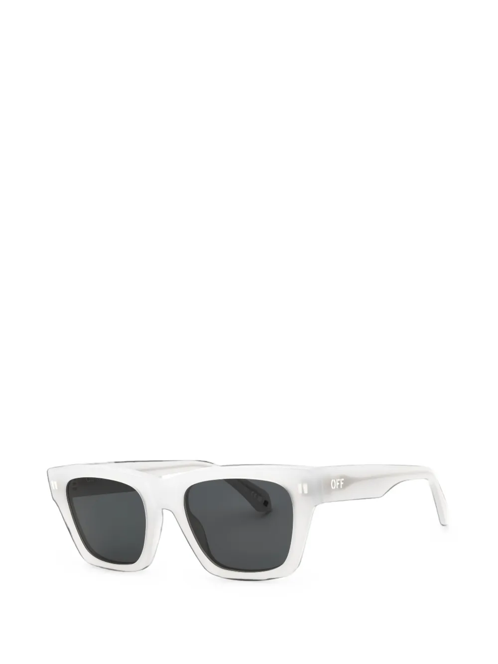 Off-White Eyewear Valdez zonnebril met vierkant montuur Wit