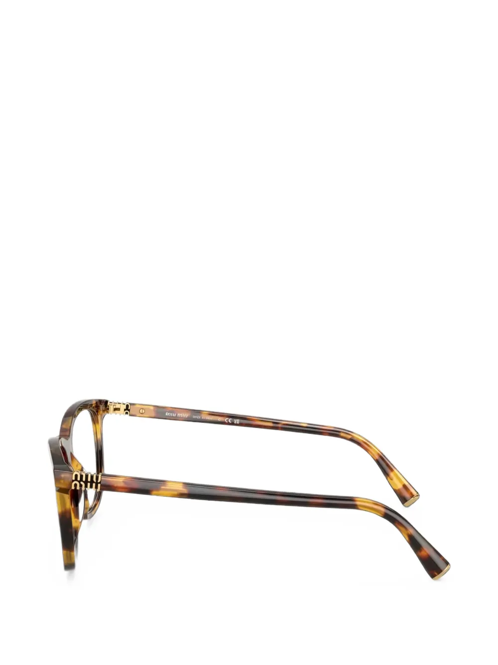 Miu Eyewear Bril met schildpadschild-effect Bruin