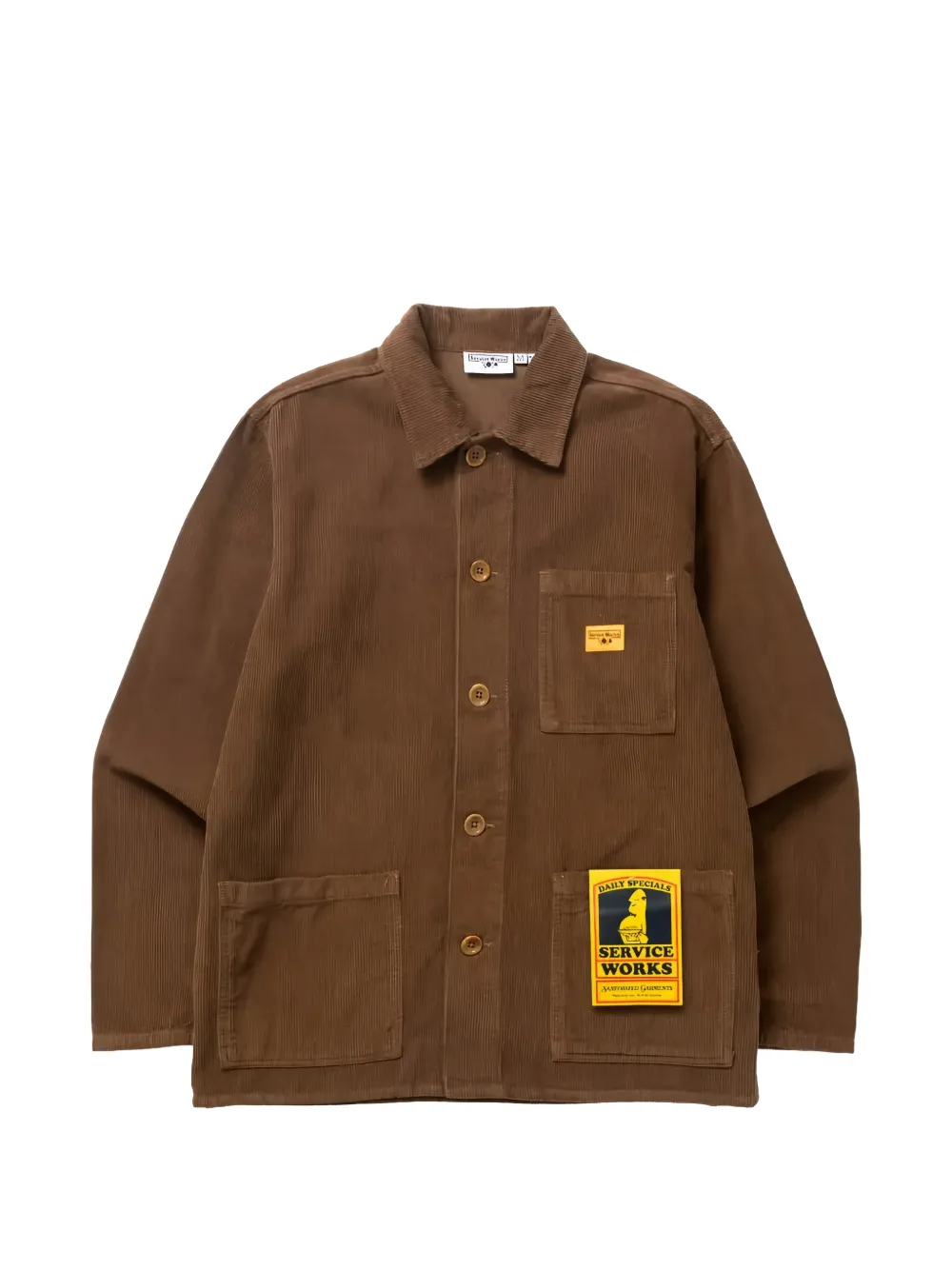 Service Works Corduroy Chore patch-pocket shirt
