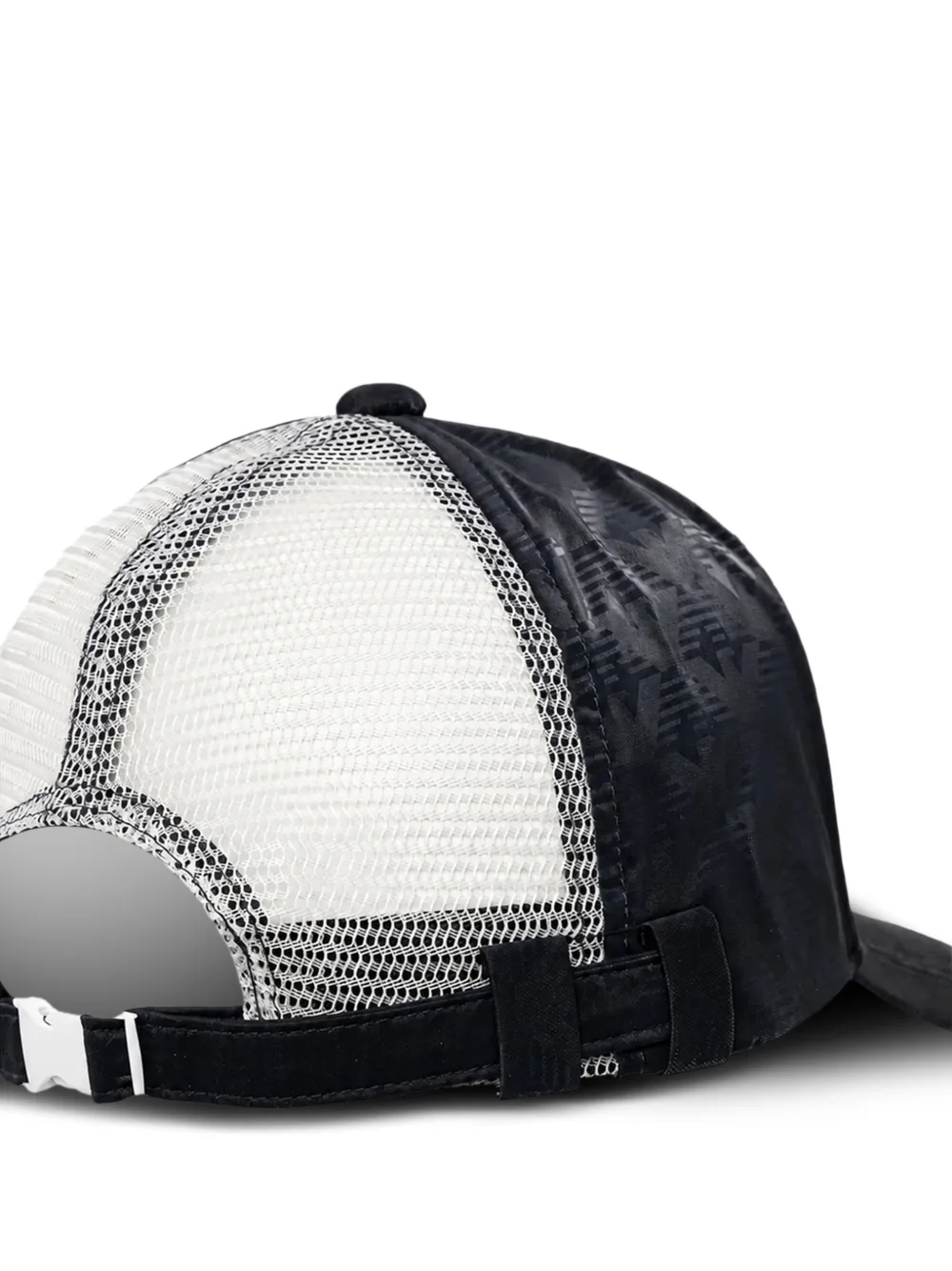 Emporio Armani Kids monogram-print mesh-panel cap Zwart