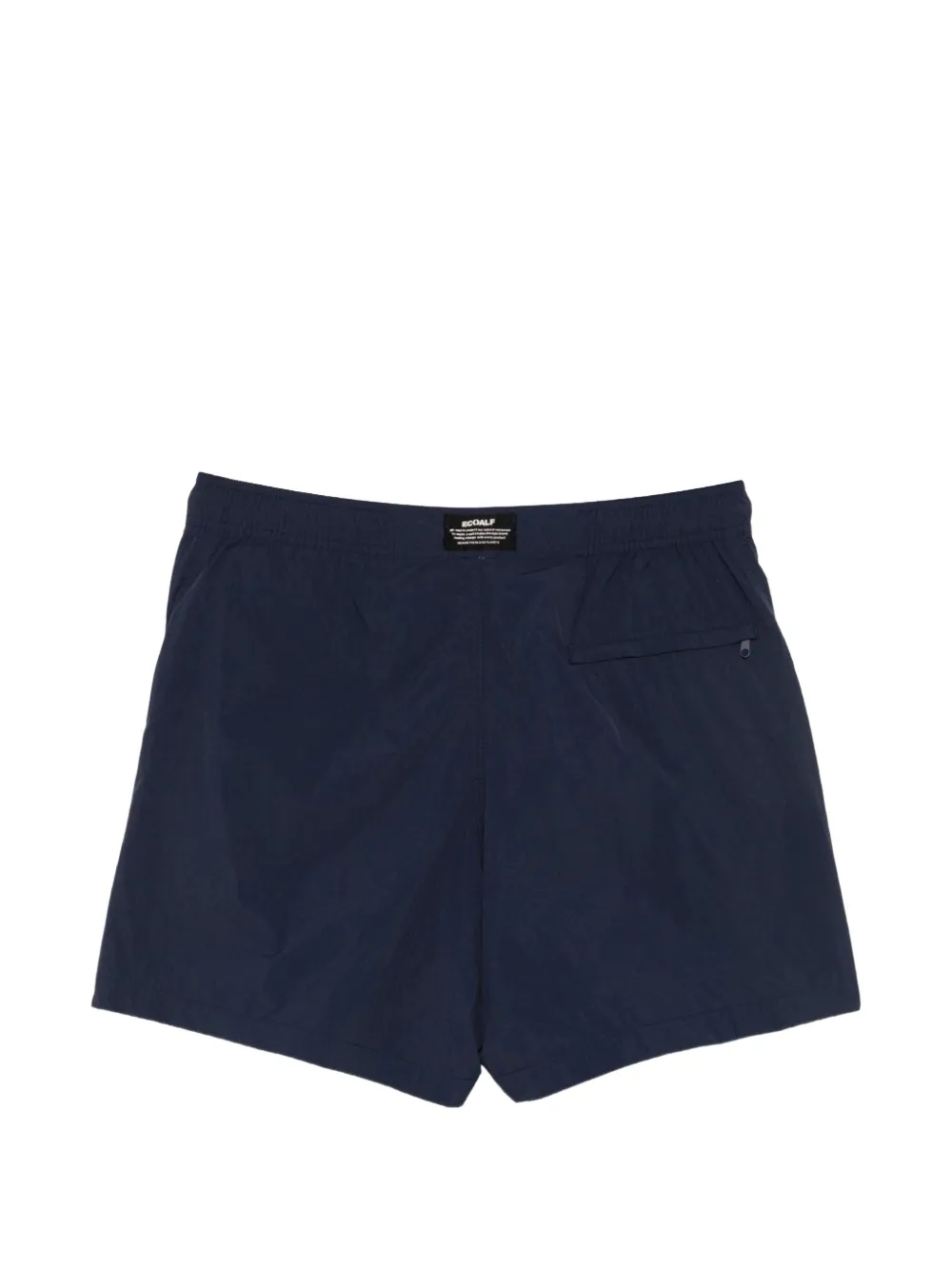 Ecoalf logo-patch drawstring swim shorts Blauw