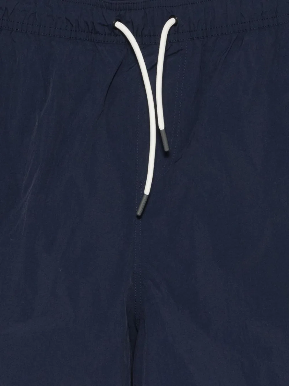 Ecoalf logo-patch drawstring swim shorts Blauw