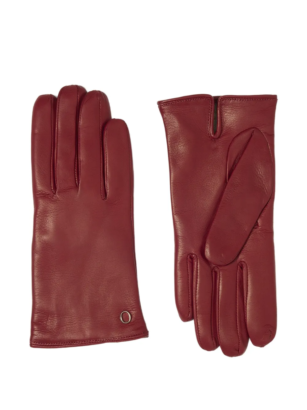 Orciani logo-plaque leather gloves