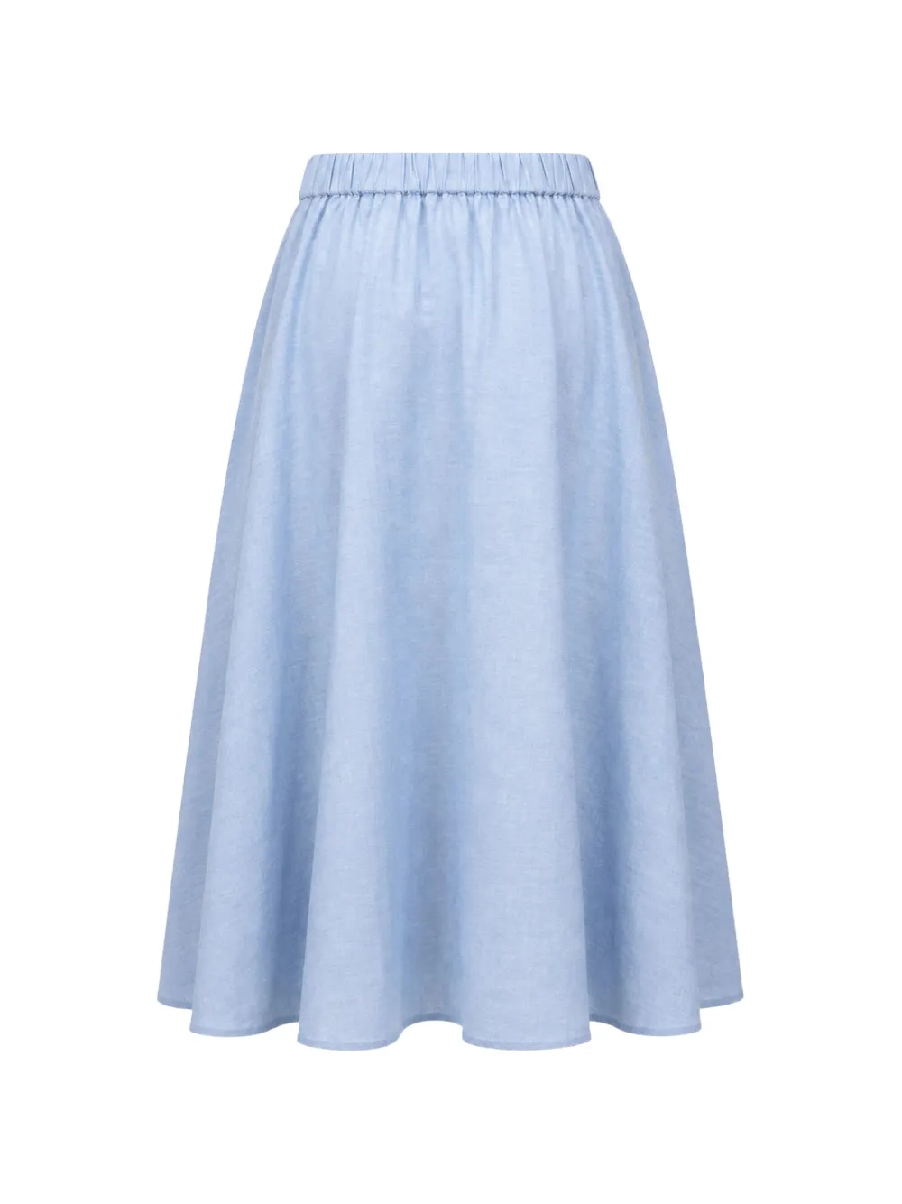 Barbour Flared midi-rok met elastische taille Blauw