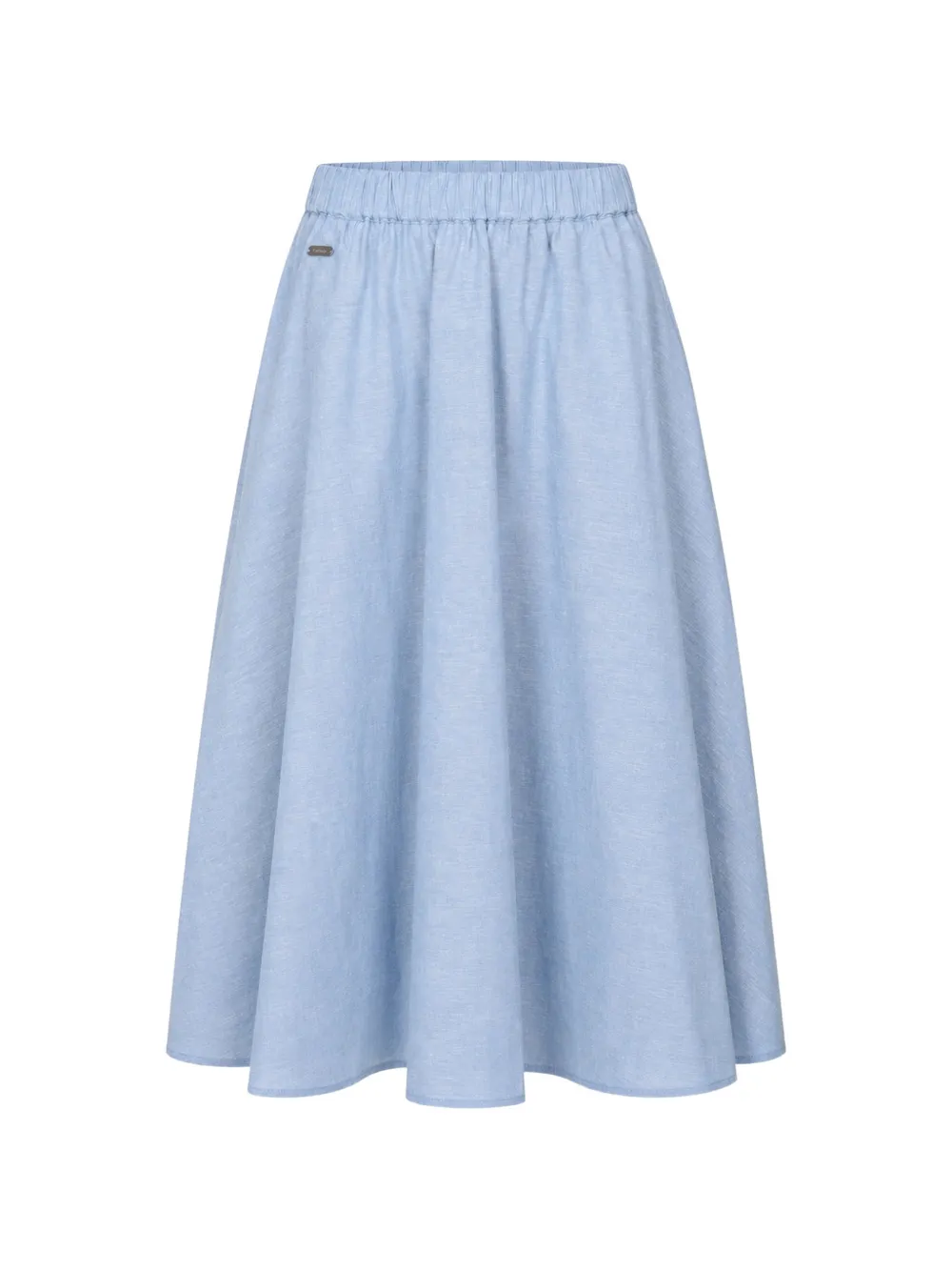 Barbour elasticated-waist flared midi skirt