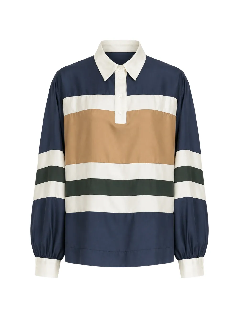 Sea Juliet striped polo top · L