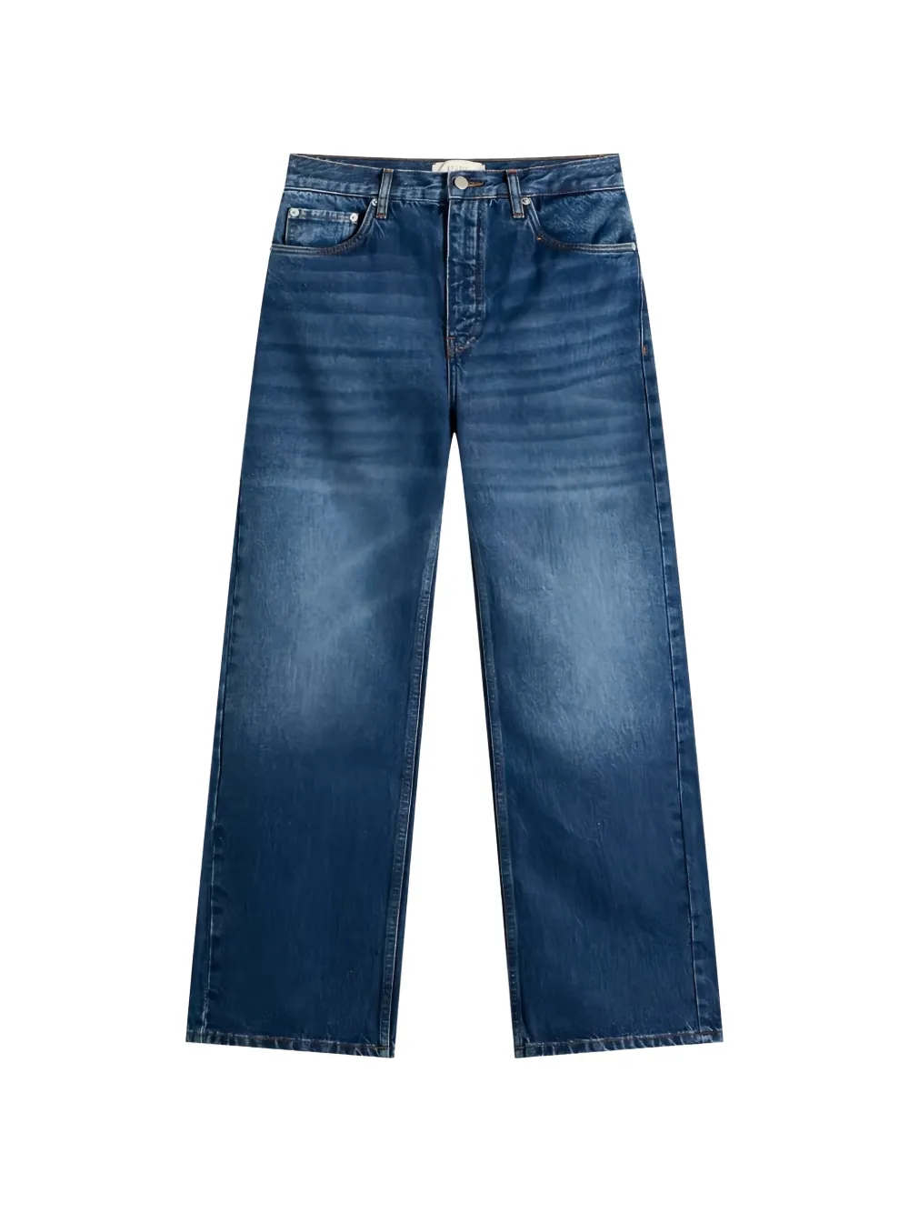 Studio Nicholson faded wide-leg jeans - Blu
