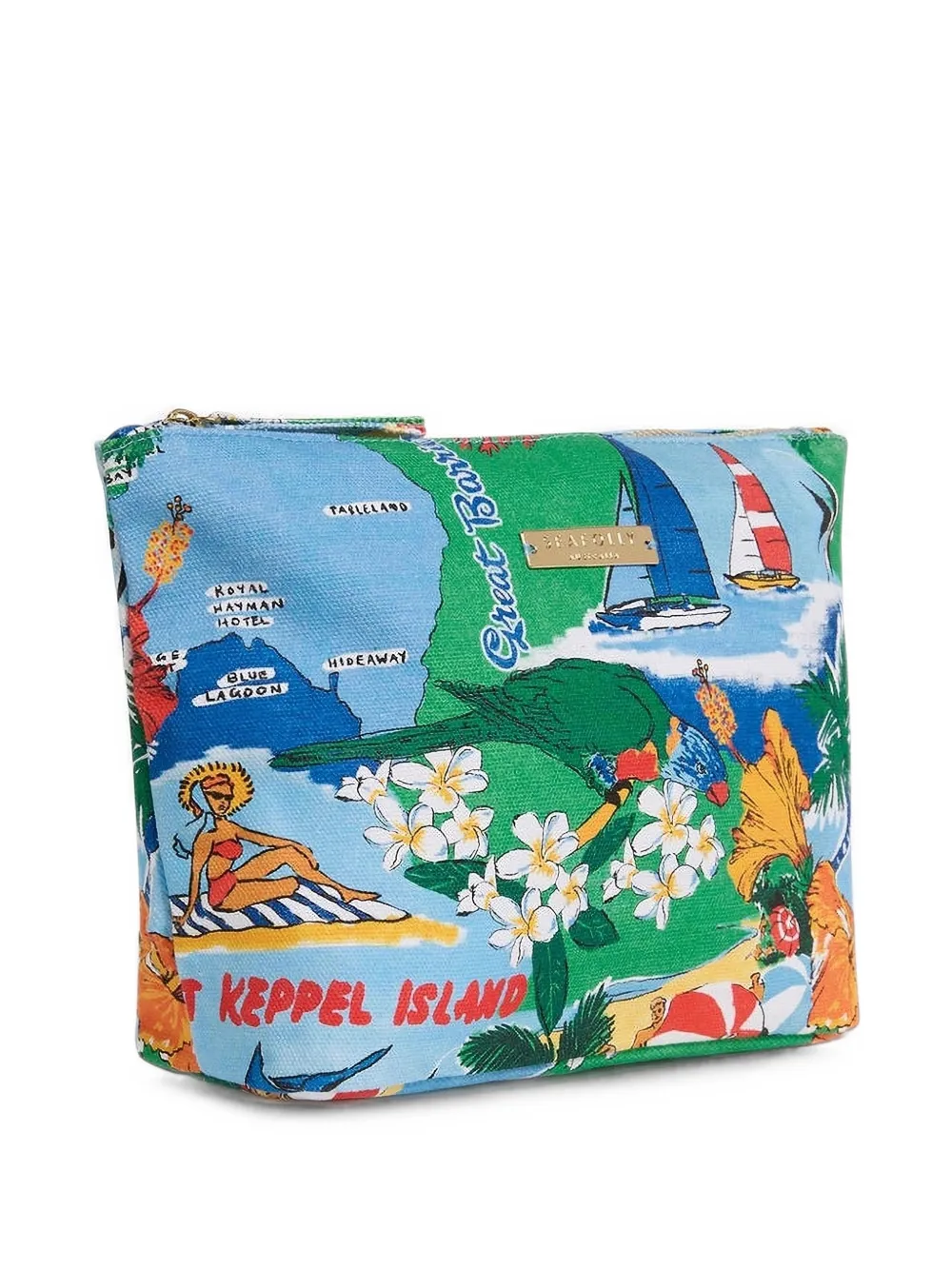 Seafolly Viva Vacation graphic-print travel bag