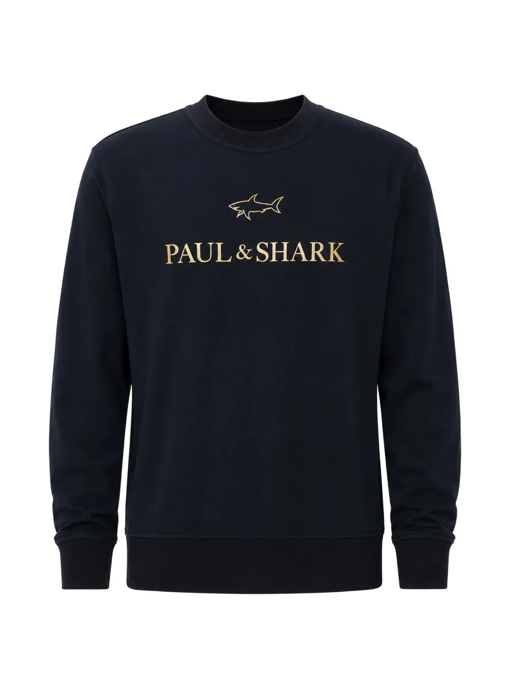 Paul & Shark logo-print crew-neck sweater - Blu