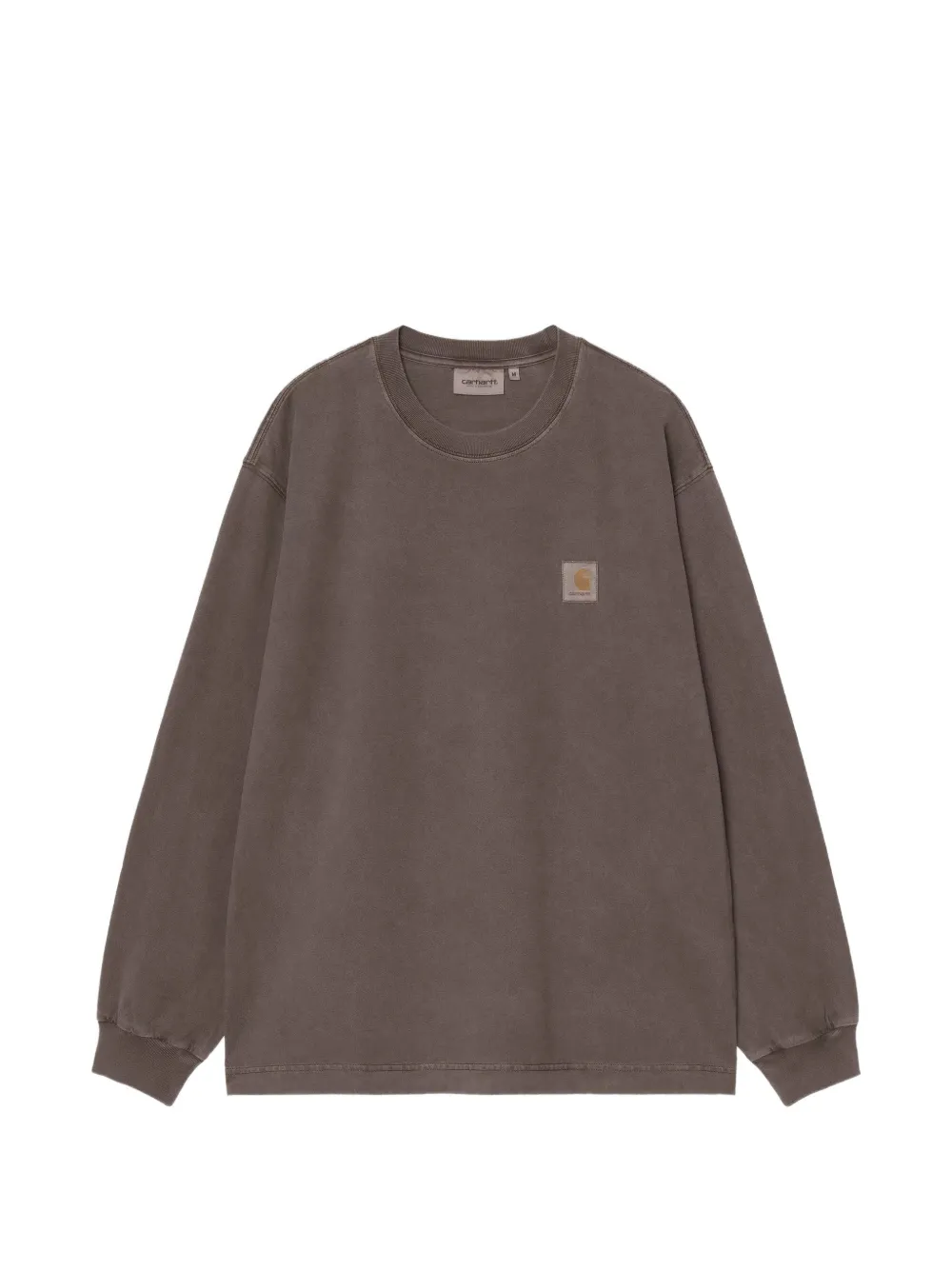 Carhartt WIP logo-patch long-sleeved t-shirt - Marrone