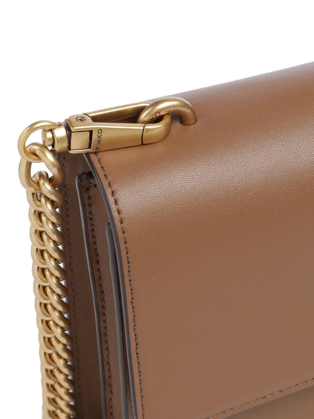 PINKO Schoudertas met studs Bruin