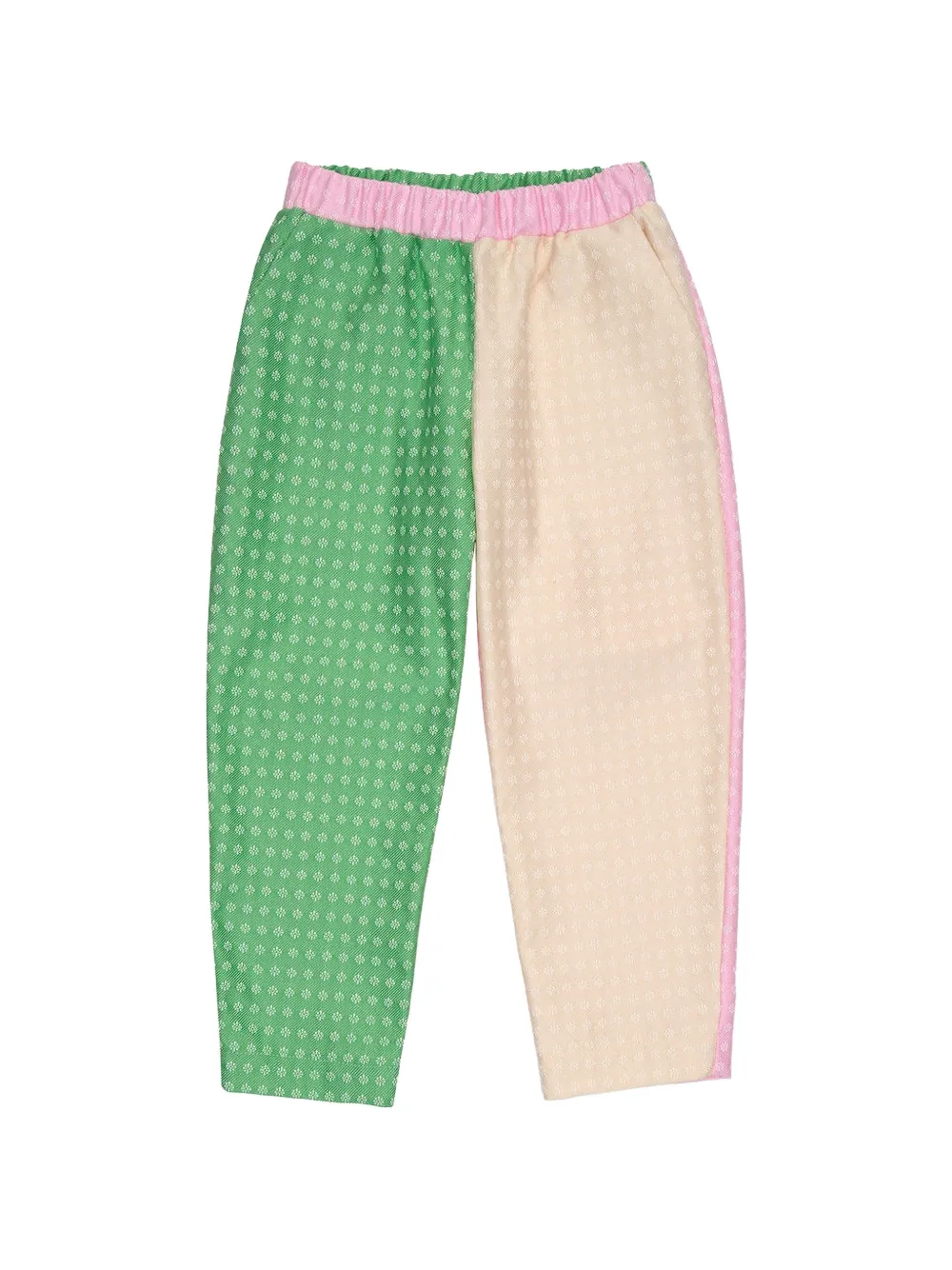 PAADE MODE Charlie patchwork floral-print tapered trousers - Toni neutri