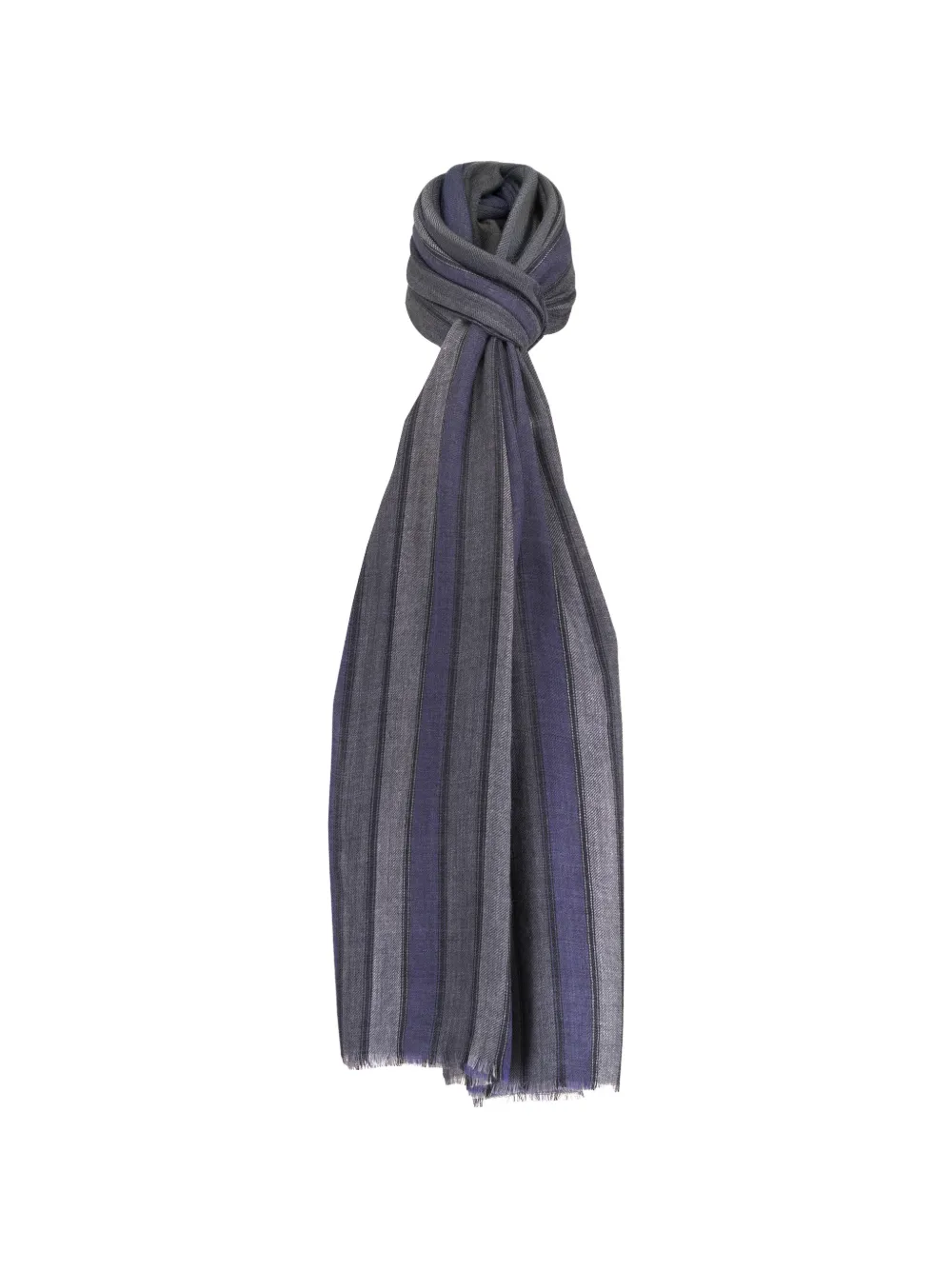 Chelsey Imports striped fringed scarf