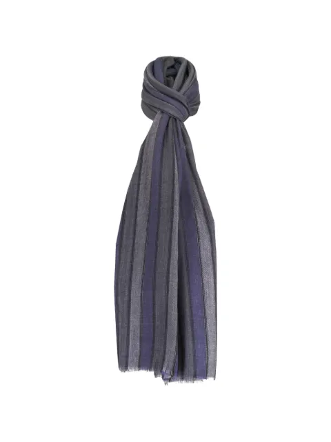 Chelsey Imports striped fringed scarf