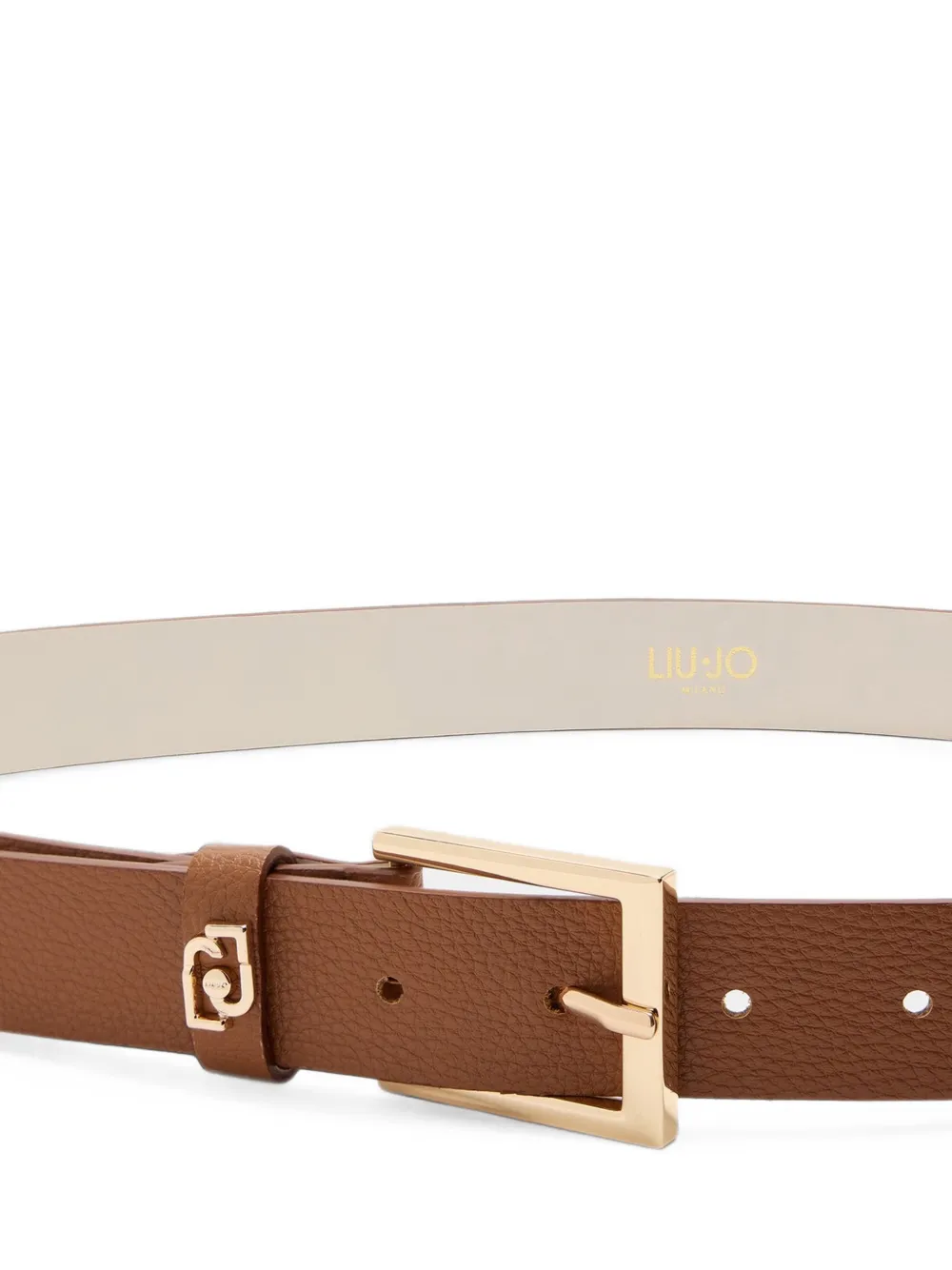 LIU JO Riem met logo-plakkaat Bruin