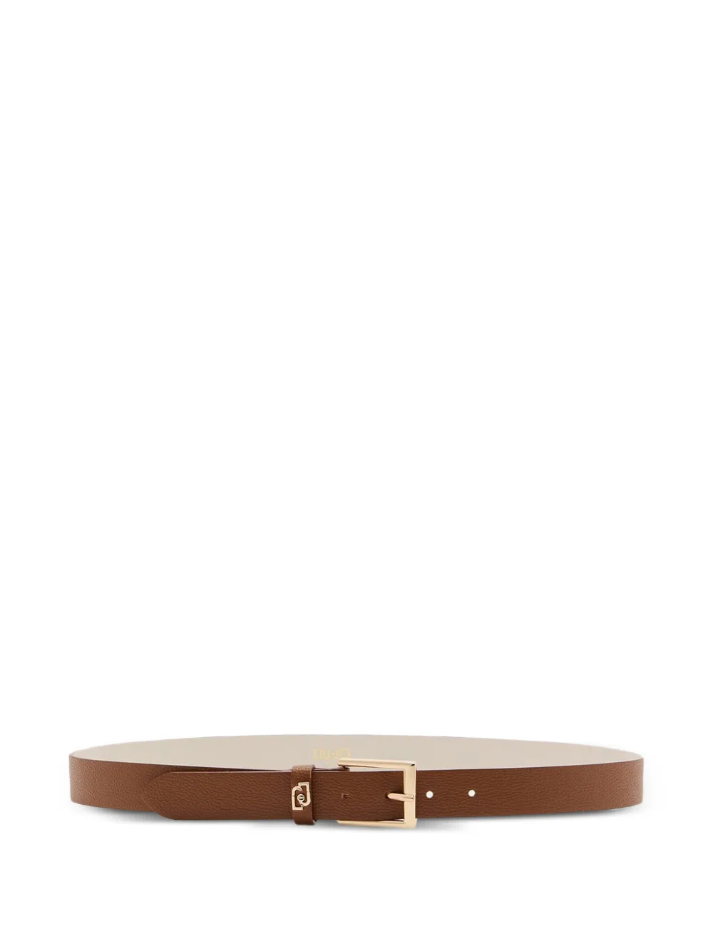 LIU JO logo-plaque belt - Marrone