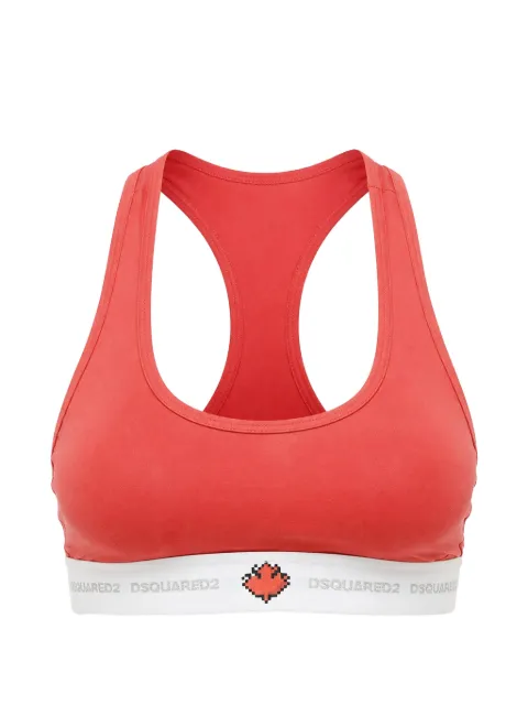 DSQUARED2 logo-underband sports bra
