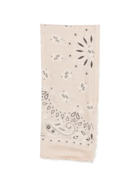 MC2 Saint Barth Foulard Maxi bandana-print frayed scarf