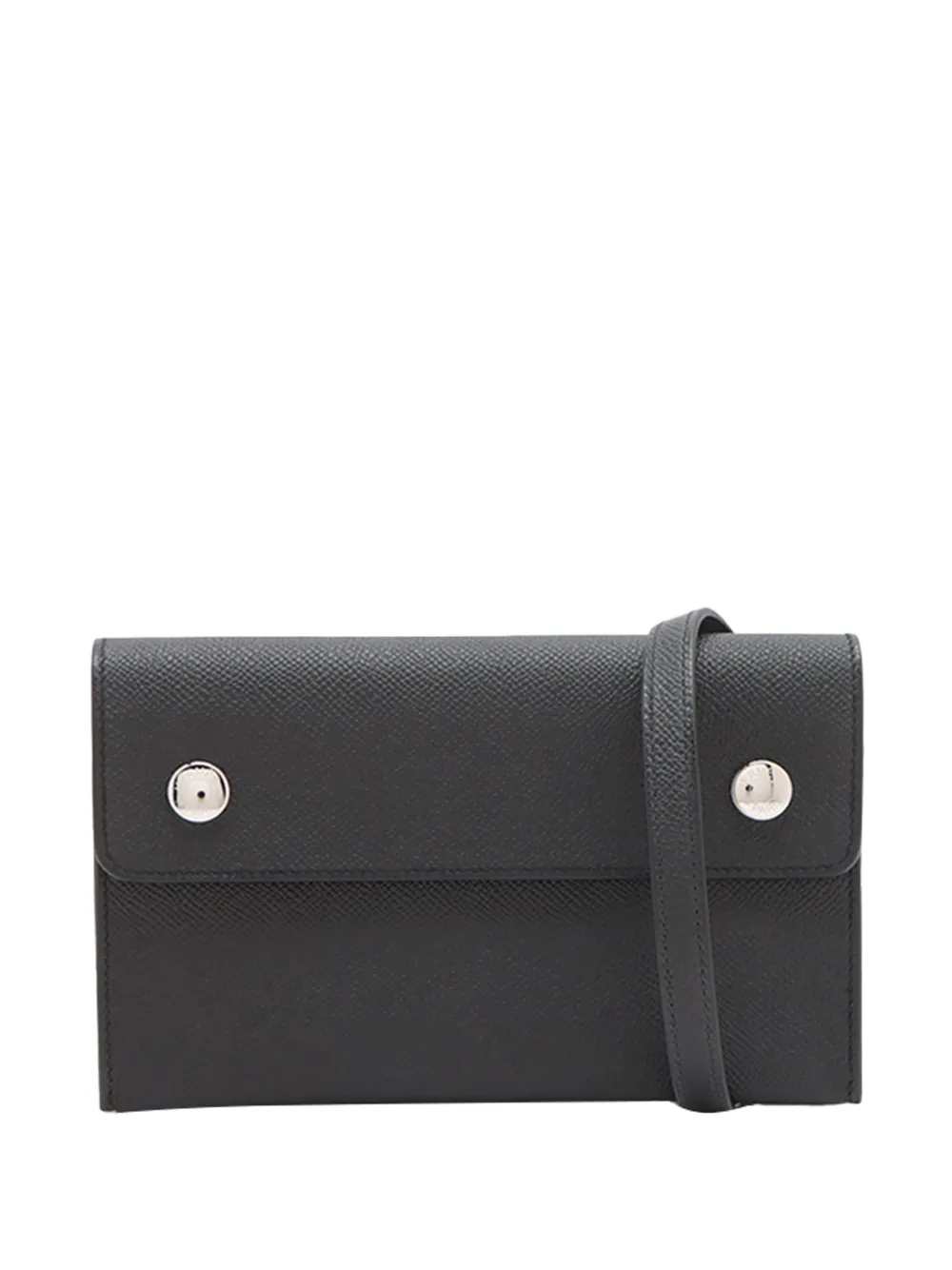 Hermès Pre-Owned 2025 Epsom Hermesnap Wallet On Strap crossbody bag - Nero