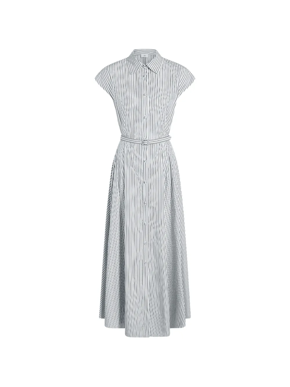 Adam Lippes Palmer striped maxi shirtdress - Bianco