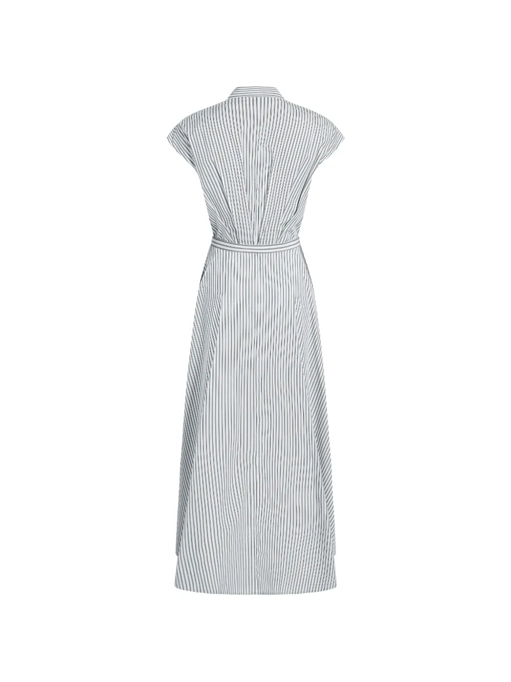 Adam Lippes Palmer gestreepte maxi-jurk Wit