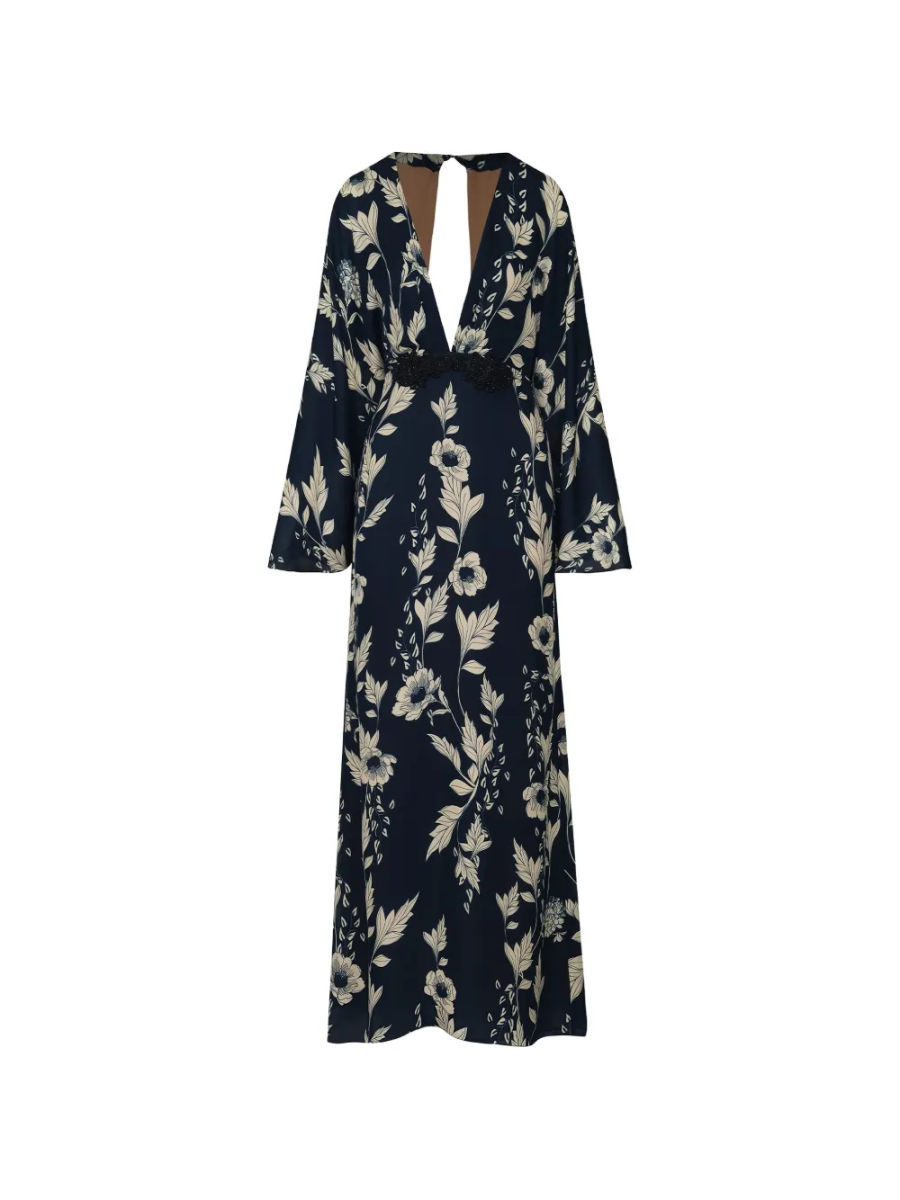 Johanna Ortiz Hibiscus floral-print silk dress - Blu