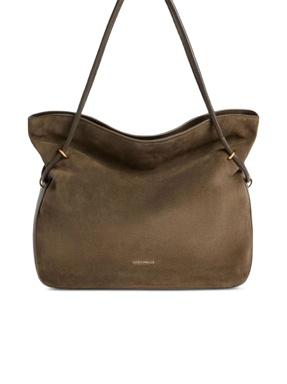 Coccinelle medium Lizzie suede shoulder bag - Verde