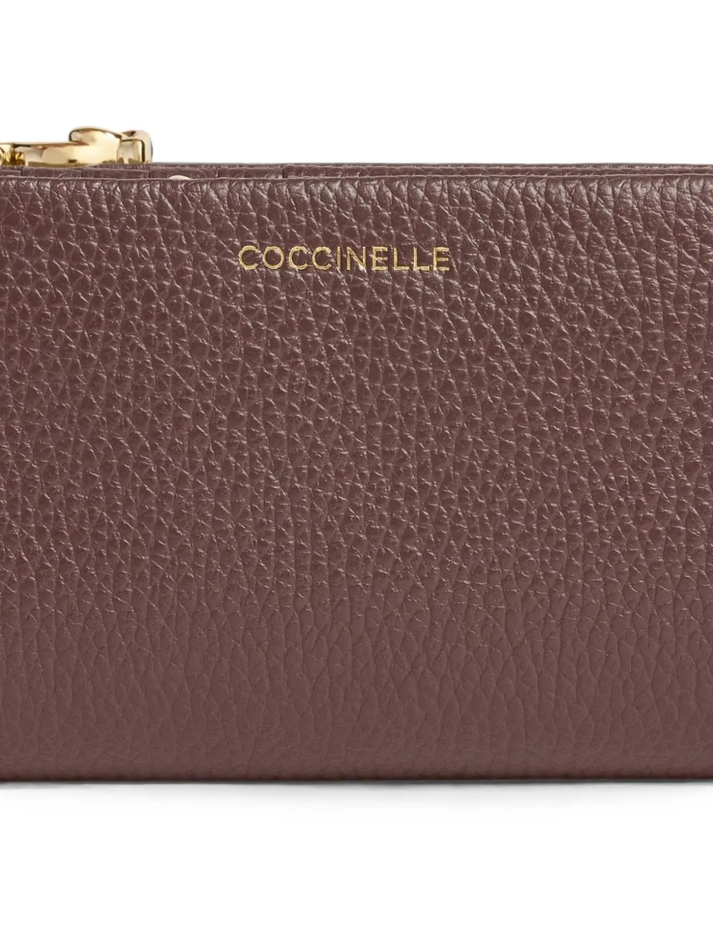 Coccinelle C-Me portemonnee met logo-detail Bruin