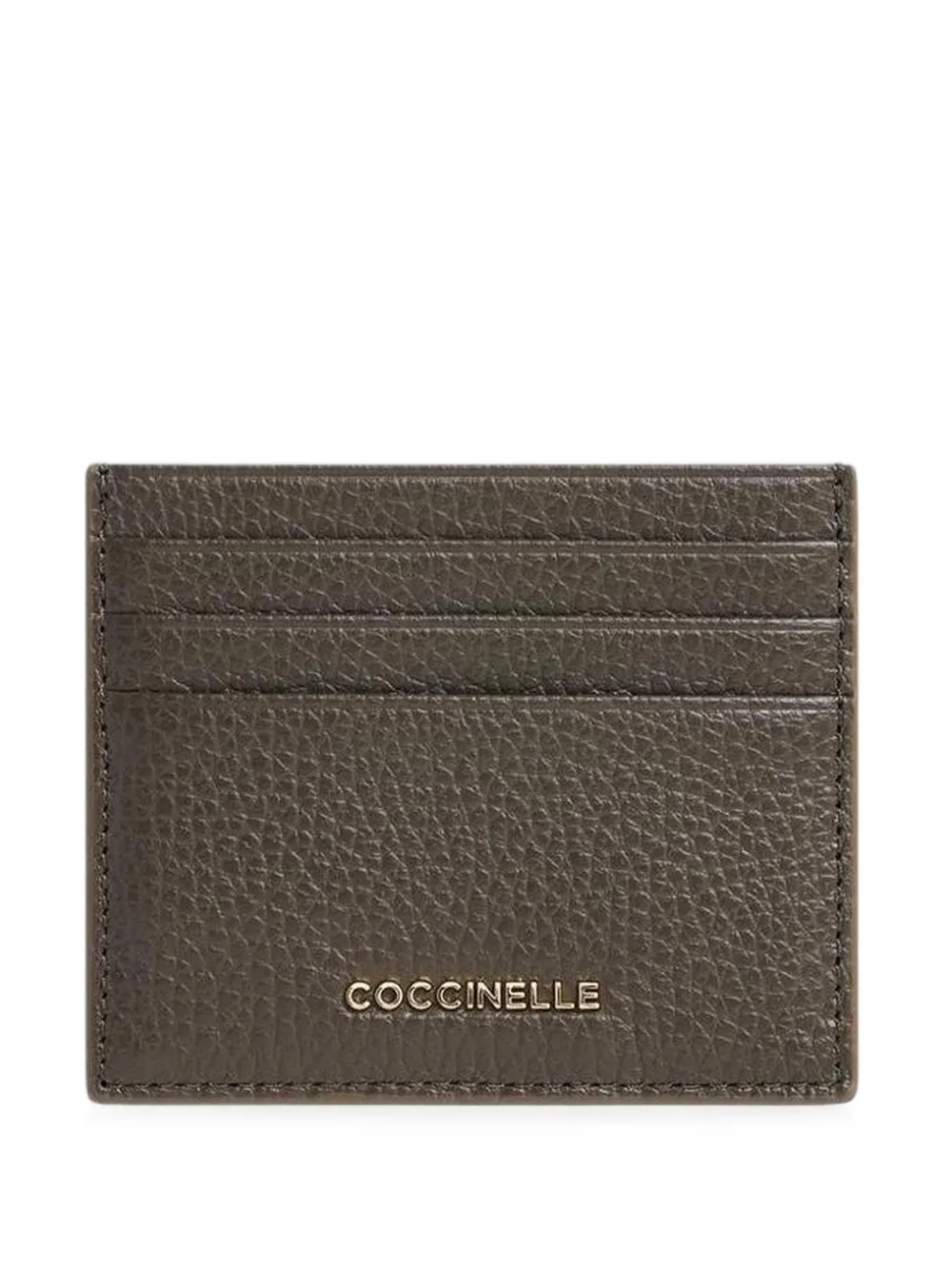 Coccinelle Metallic Small leather card holder - Marrone