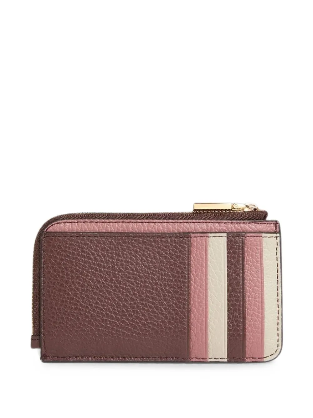 Coccinelle Metallic pasjeshouder Bruin
