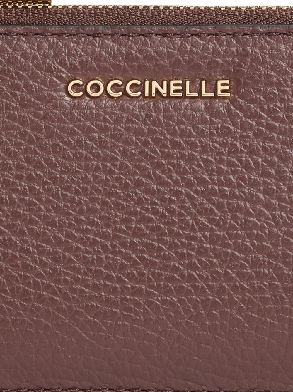 Coccinelle Metallic pasjeshouder Bruin
