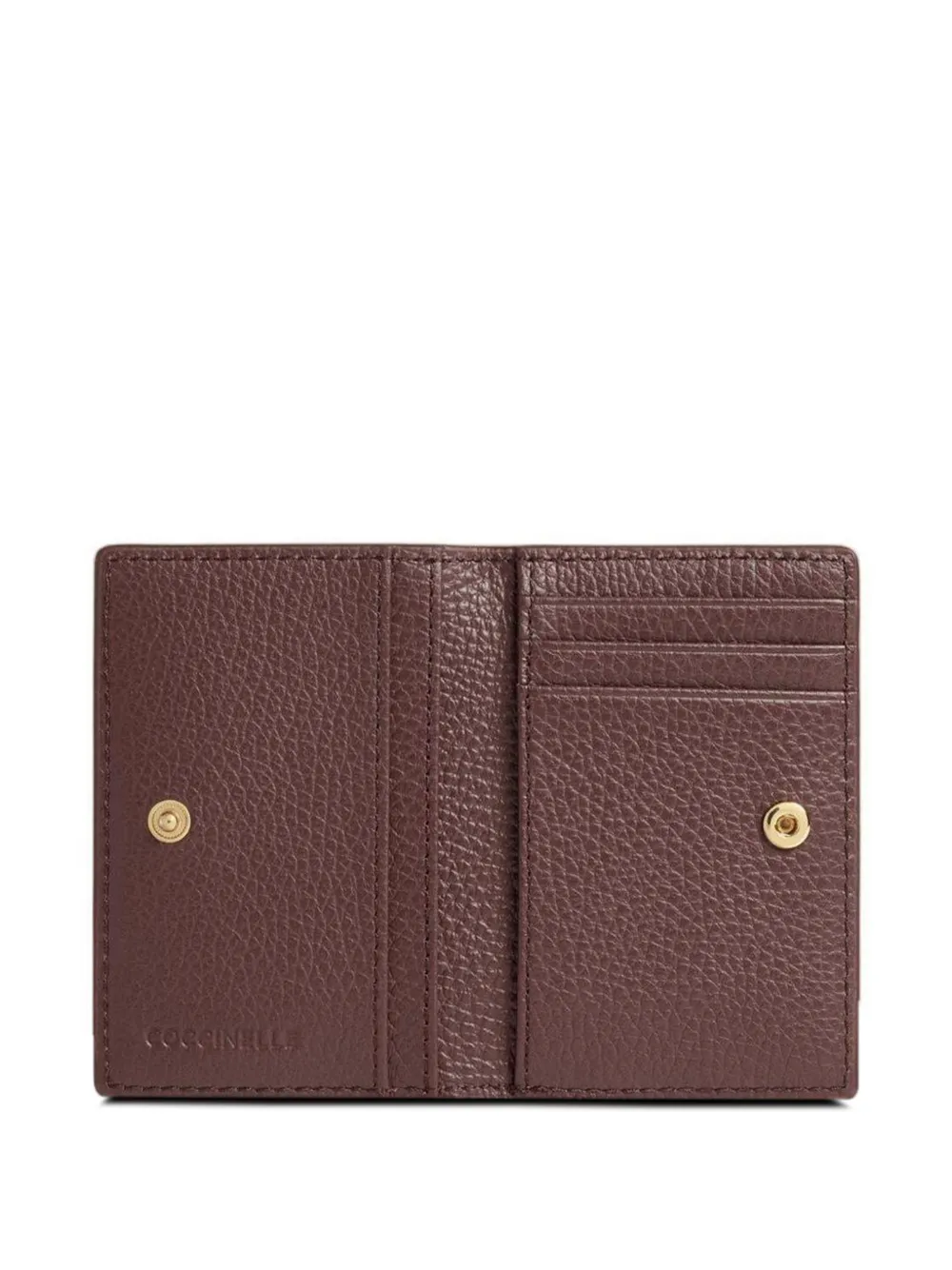 Coccinelle Metallic leren portemonnee Bruin