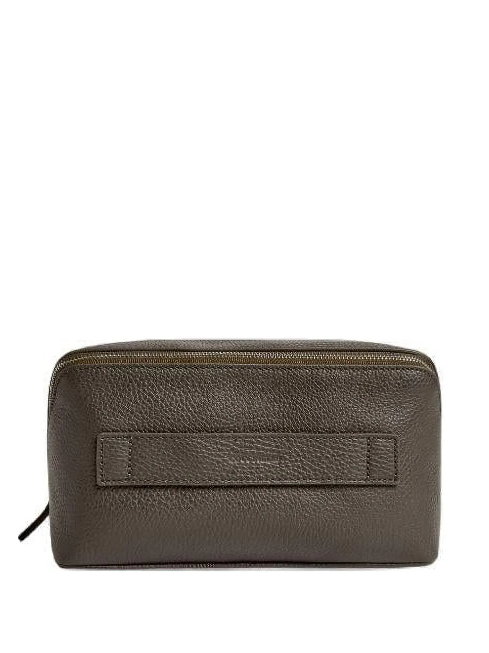 Coccinelle Smart to go pebbled leather makeup bag - Marrone