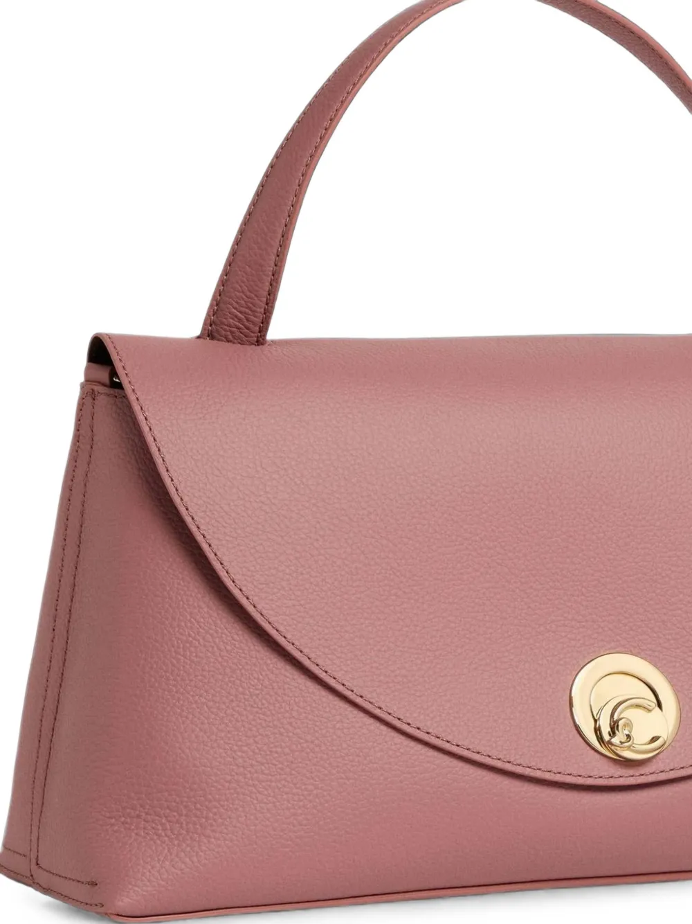 Coccinelle medium Nikla leather tote bag Roze