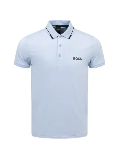 BOSS logo-print polo shirt