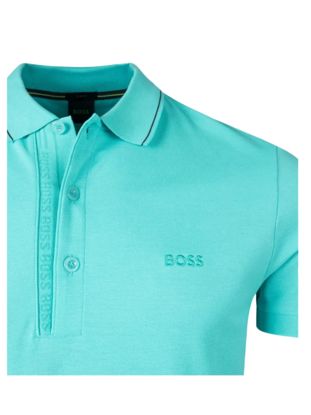 BOSS Poloshirt met geborduurd logo Blauw