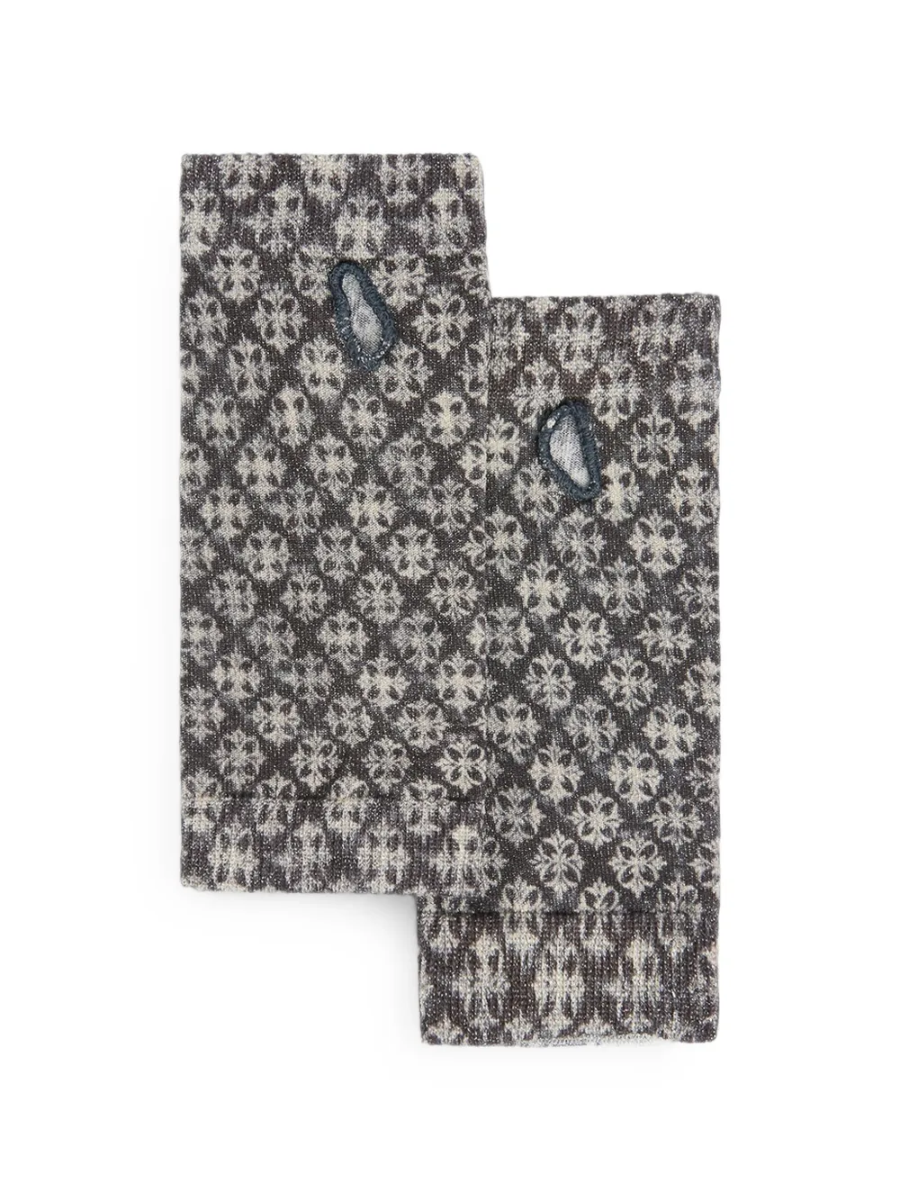 MOMONÌ Morie patterned mittens