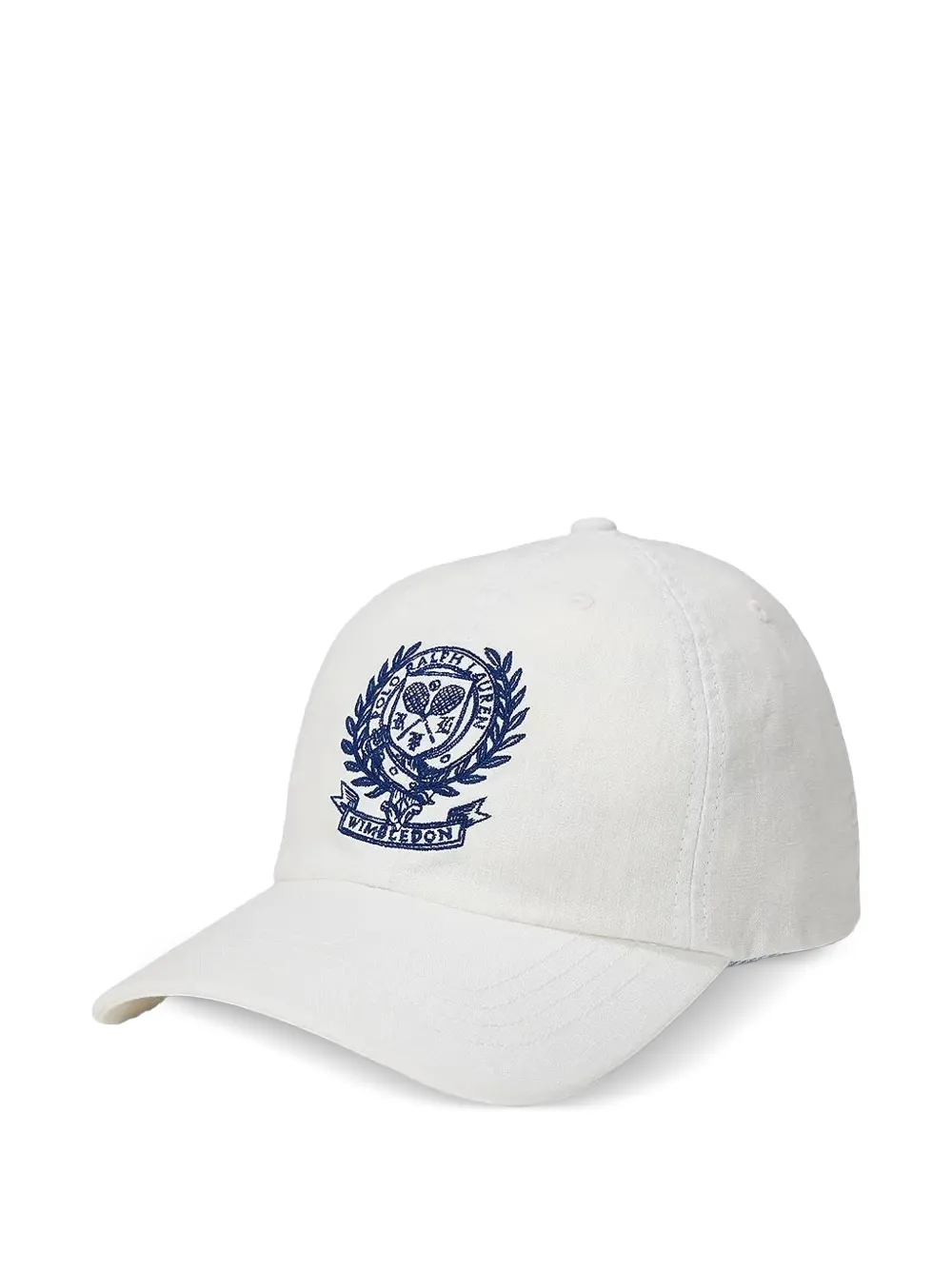 POLO RALPH LAUREN KIDS casquette Wimbledon brodée - Blanc POLO RALPH LAUREN KIDS casquette Wimbledon brodée - Blanc