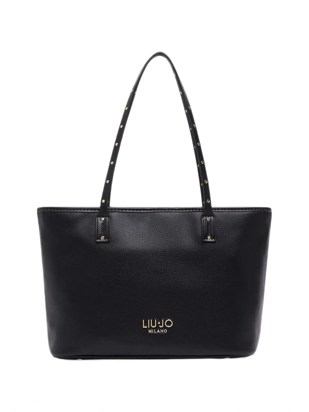 LIU JO studded pebbled-effect tote bag - Nero