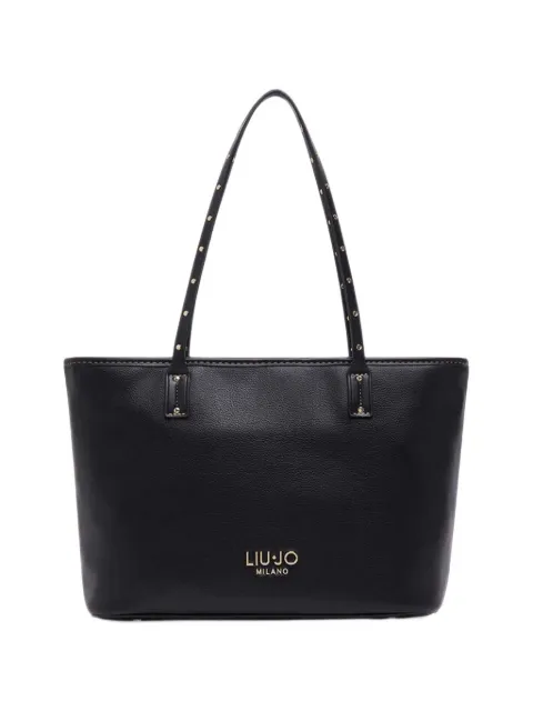 LIU JO Bolsa tote com efeito granulado e tachas