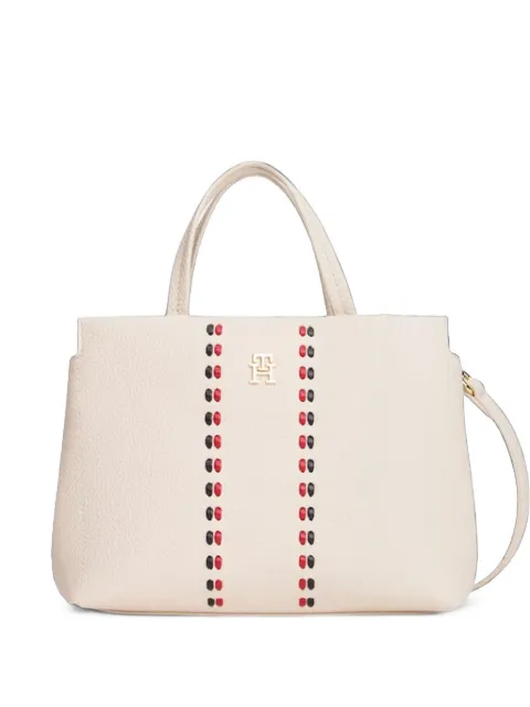 Tommy Hilfiger Timeless mini logo-plaque tote bag