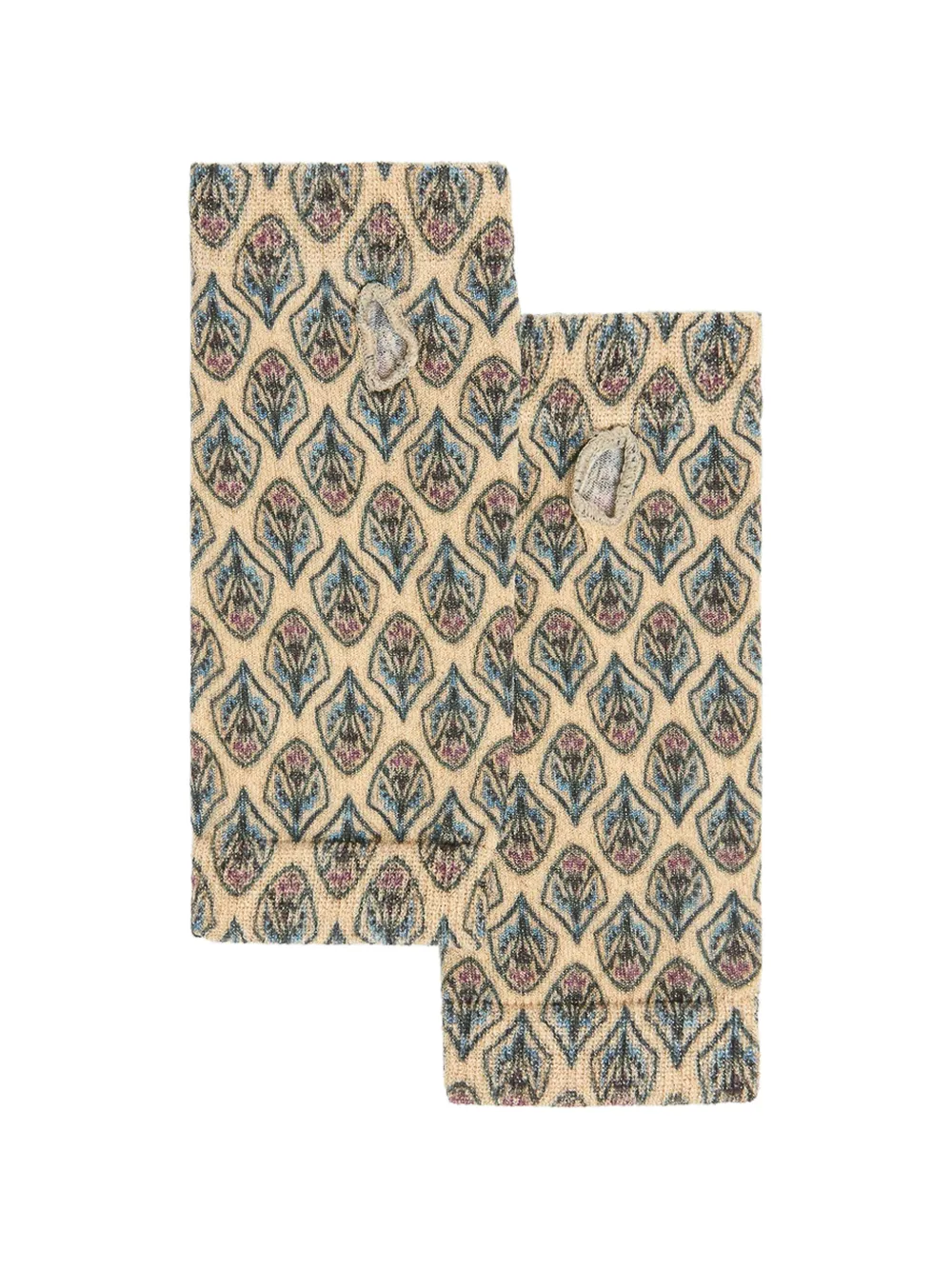 MOMONÌ Morie patterned mittens