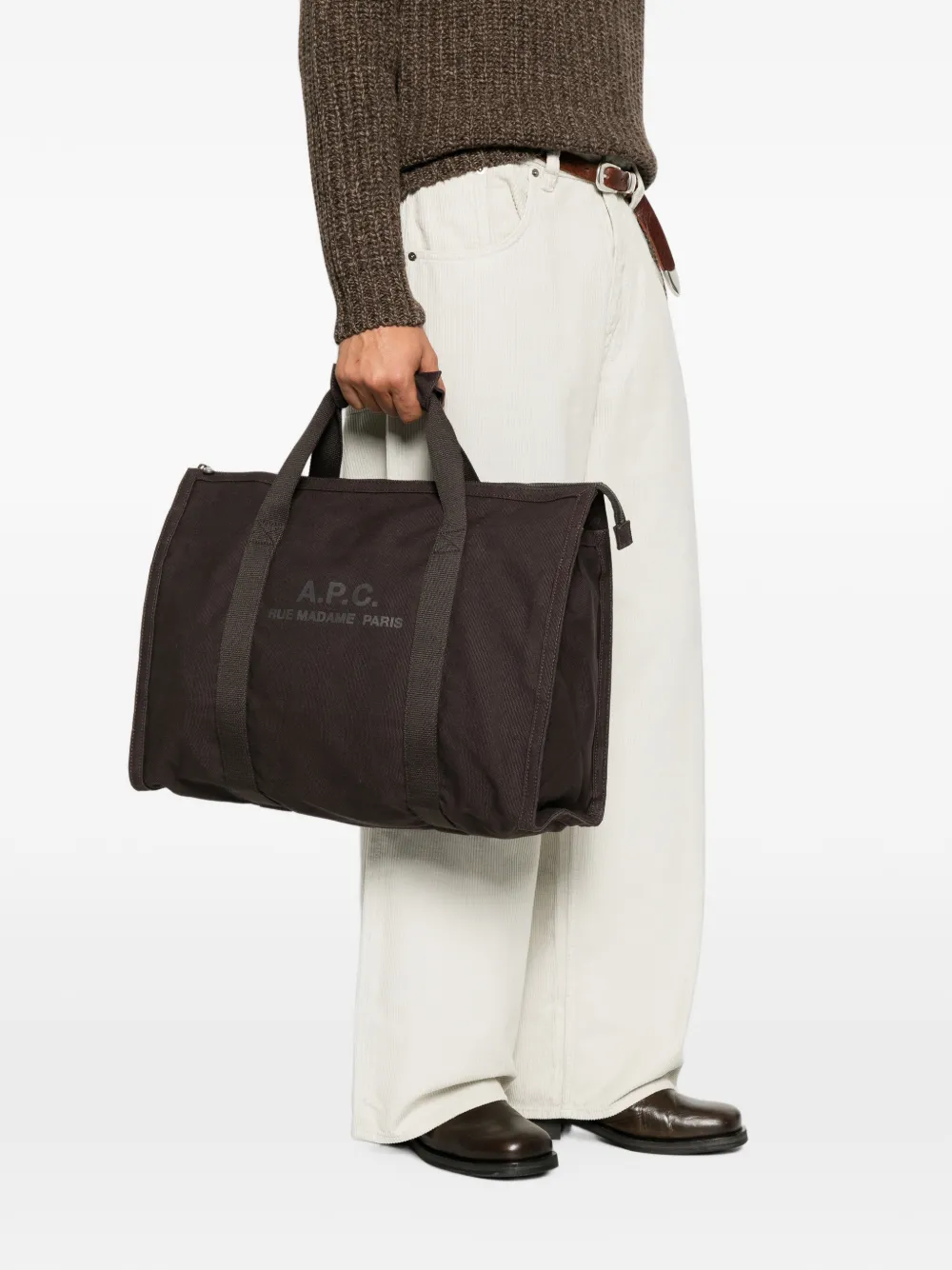 A.P.C. Reistas met logoprint Bruin
