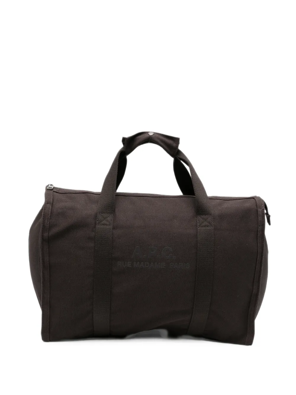 A.P.C. logo-print holdall - Marrone